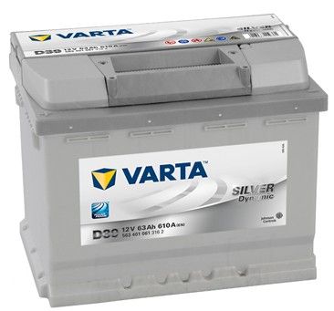 Акумулатор (ляв плюс) 63 Ah. D39 SILVER dynamic VARTA VT 563401SD