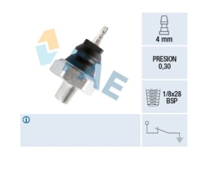 Датчик масло  (0,30bar; 1пин; черен ) HONDA1.3-3.5 (01.83-) FAE12230