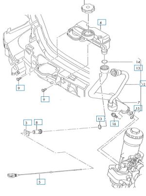 Щека за масло (индивидуална поръчка) AUDI A2 (8Z0) (код двигател ATL/BHC/AMF) 1.4 TDI (1422ccm/55/66kW/75/90HP) [02/00-08/05] ORIGINAL VAG 8Z0115611E